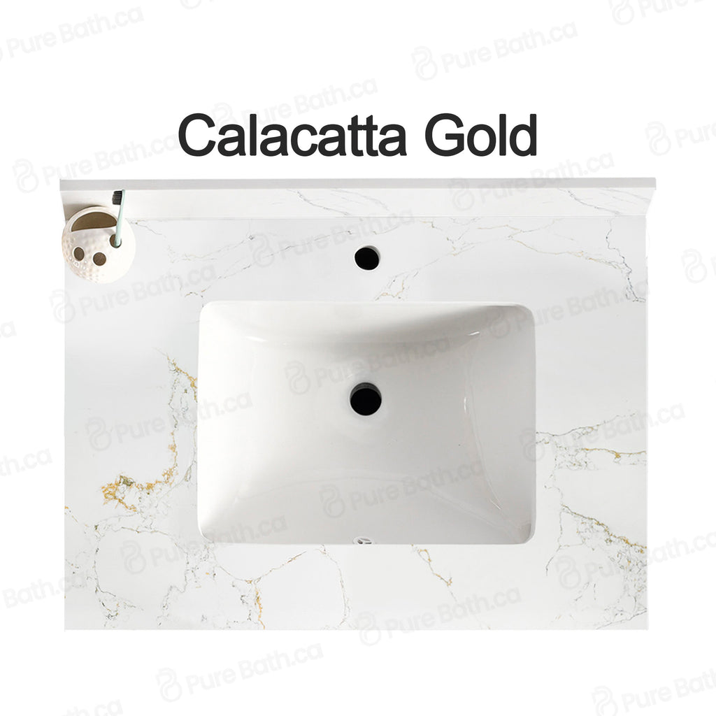 37" x 22.5" Calacatta Gold Countertop