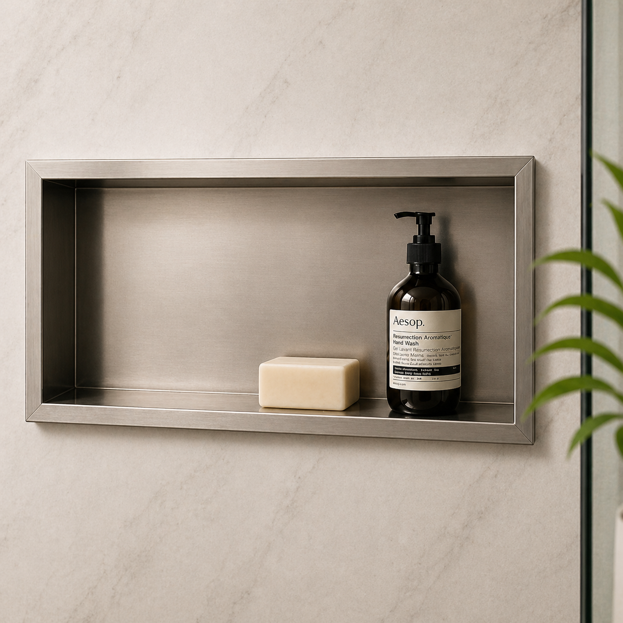 Metal Wall Niche – Recessed Stainless Steel Shower Niche / Soap Box