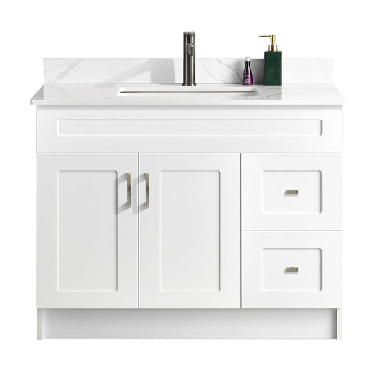 42″ Bathroom Vanity (HDF). Free Standing Bathroom Cabinet Left/Right