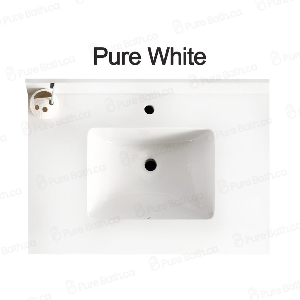 43" x 22.5" Pure White Countertop