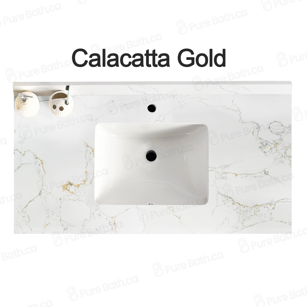 49" x 22.5" Calacatta Gold Countertop