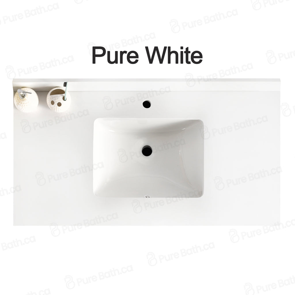 49" x 22.5" Pure White Countertop
