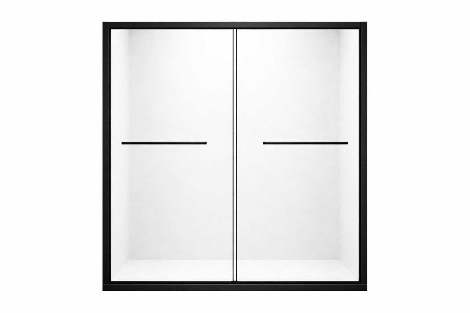 BL-603 Double Sliding Framed Shower Door (48x72, 60x72, 60x75)