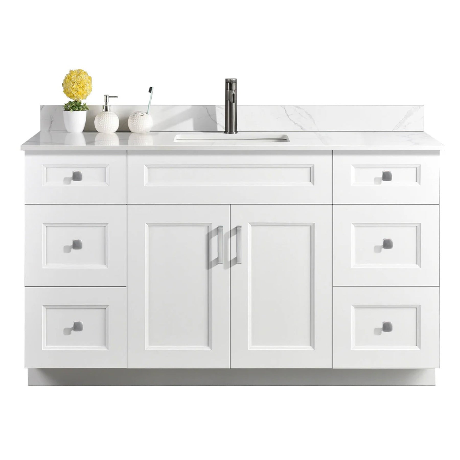 54″ Bathroom Vanity (Pinewood). Free Standing Bathroom Cabinet