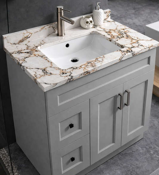 37" x 22.5" Calacatta Gold Countertop