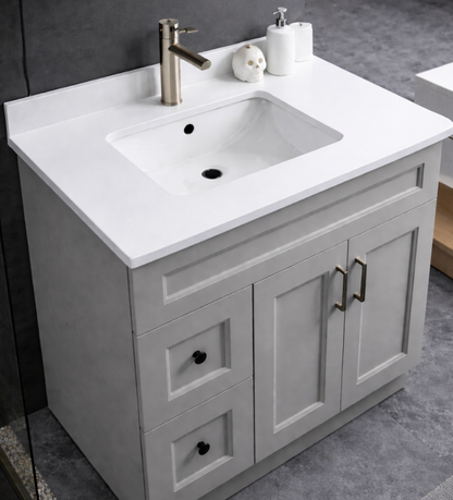37" x 22.5" Pure White Countertop