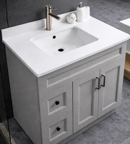 37" x 22.5" Pure White Countertop