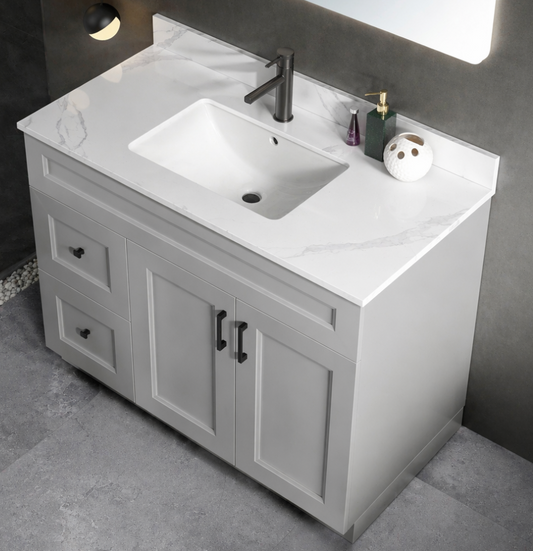 43" x 22.5" White Carrara Countertop