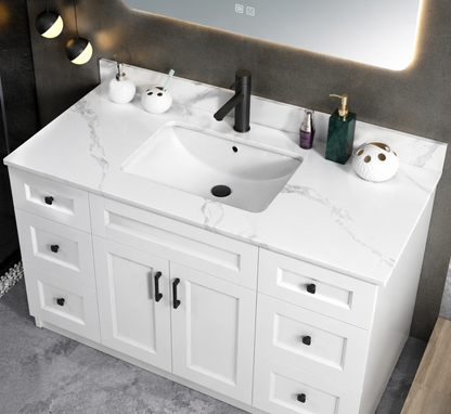 49" x 22.5" White Carrara Countertop