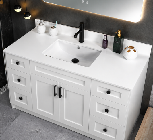 49" x 22.5" Pure White Countertop