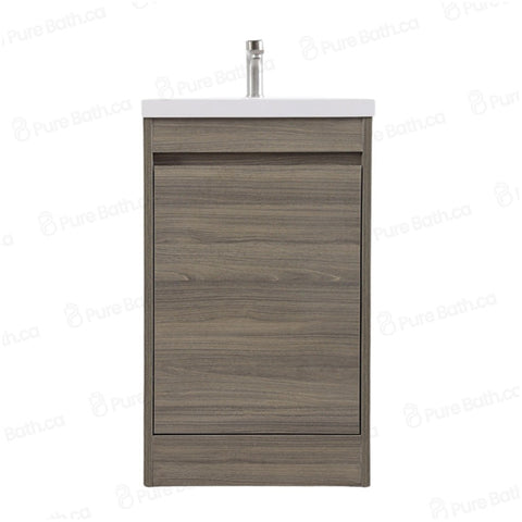 20" Powder Room Bathroom Vanity With Single Sink and Storage