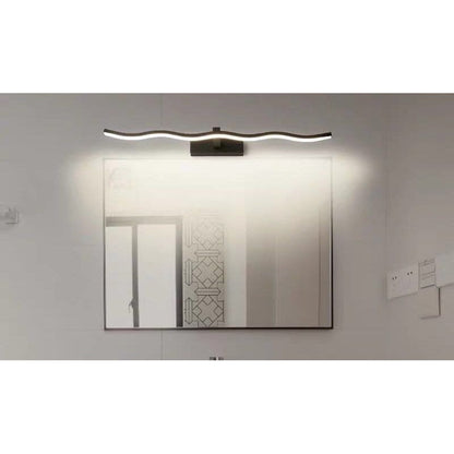 Wave Design LED Vanity Light – Matte Black