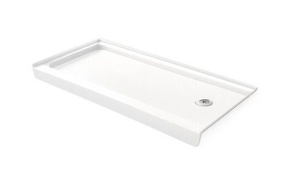 60×30 inch Right Drain Acrylic Shower Base
