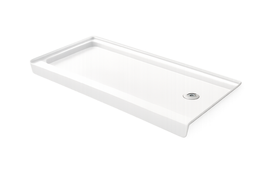 60×30 inch Right Drain Acrylic Shower Base