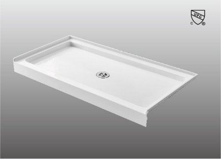 60×30 inch Central Drain Acrylic Shower Base