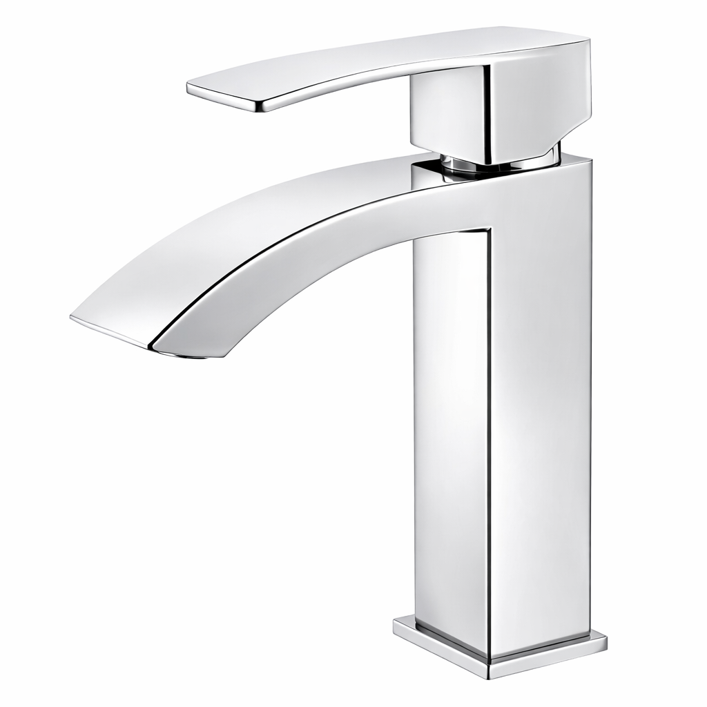 Modern Single Handle Bathroom Faucet Matt Black / Brushed Nickel / Gold