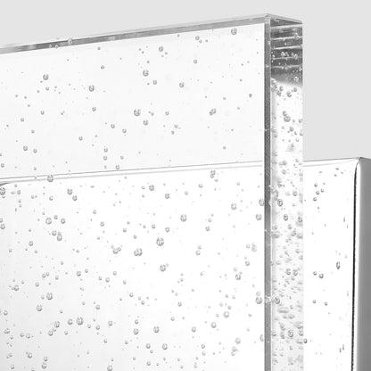 24'' Contemporary Chrome Wall Vanity Light – Bubble Glass Shades (3-Light)