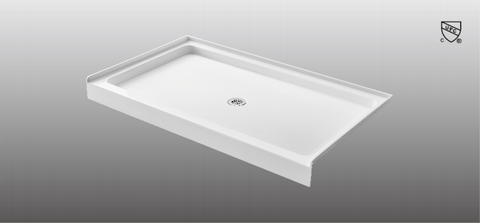 54×32 inch Central Drain Acrylic Shower Base