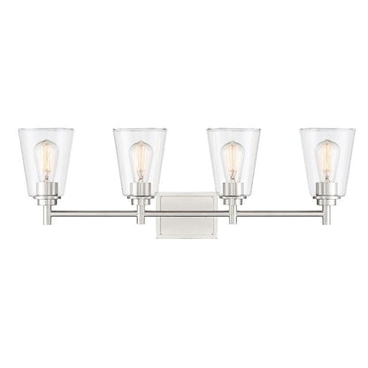 31'' Traditional Brushed Nickel Fountain-Style 4-Light Fixture