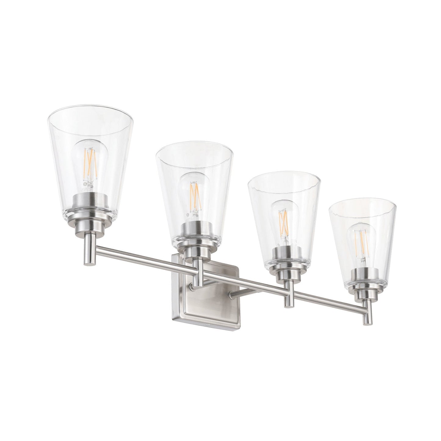 31'' Traditional Brushed Nickel Fountain-Style 4-Light Fixture