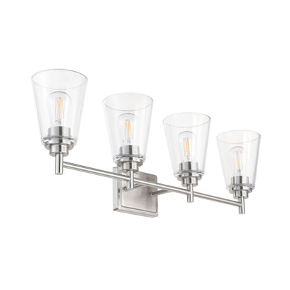 31'' Traditional Brushed Nickel Fountain-Style 4-Light Fixture