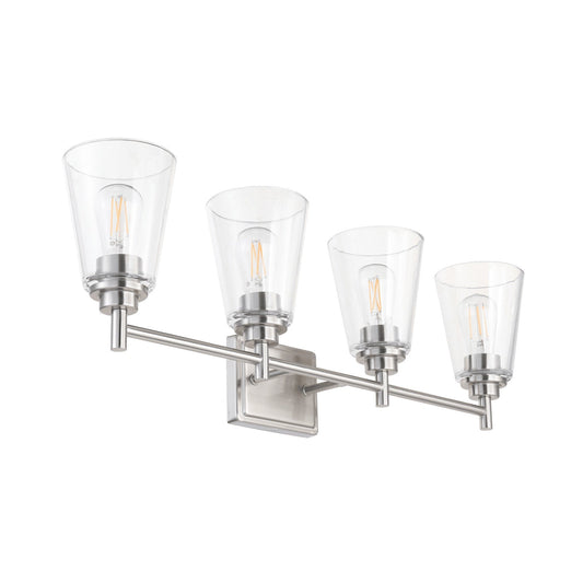31'' Traditional Brushed Nickel Fountain-Style 4-Light Fixture