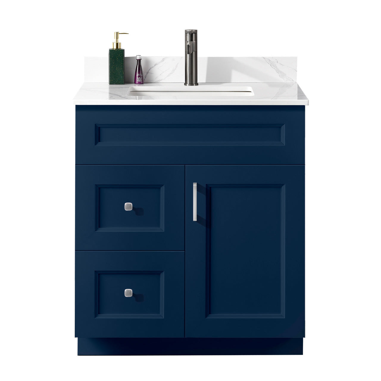 30″ Bathroom Vanity (Pinewood) Free Standing Bathroom Cabinet Left/Right