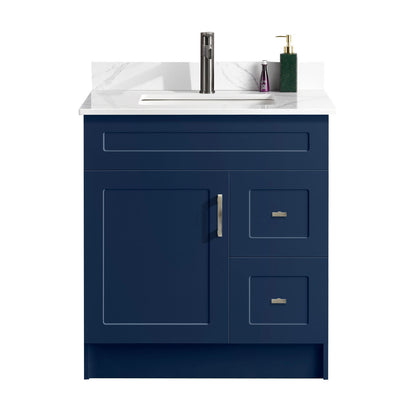 30″ Bathroom Vanity (HDF) with Two Drawers / Free Standing Bathroom Cabinet Left/Right