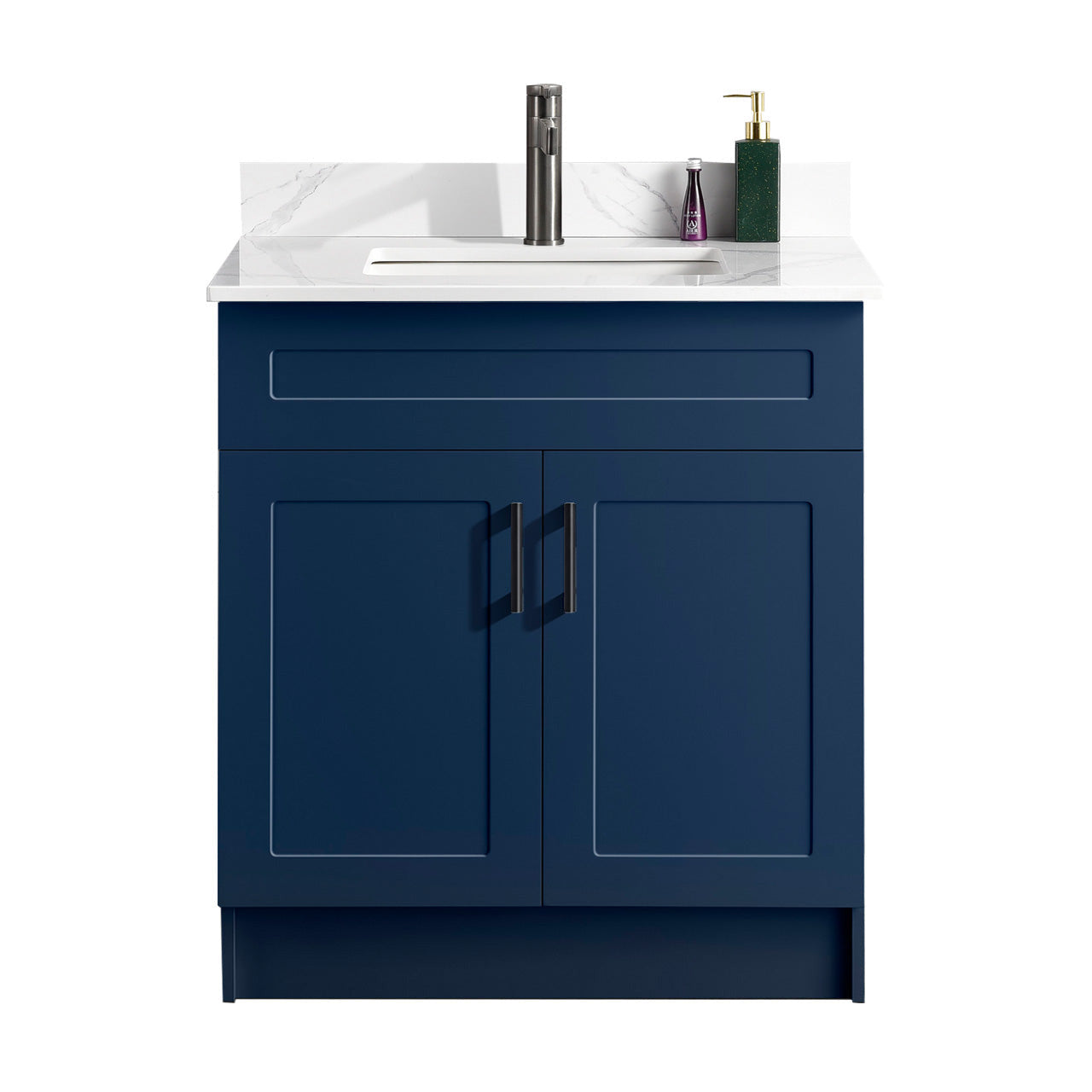 30″ Bathroom Vanity (HDF). Double Doors. Free Standing Bathroom Cabinet
