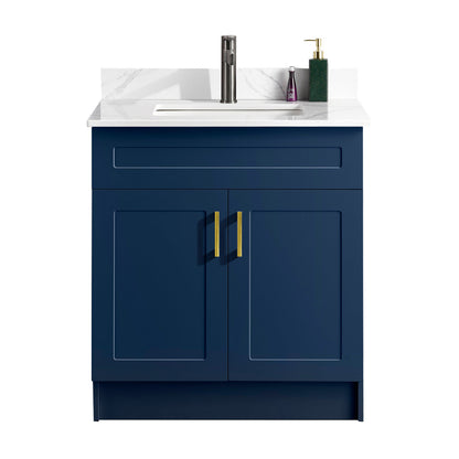 30″ Bathroom Vanity (HDF). Double Doors. Free Standing Bathroom Cabinet