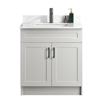 30″ Bathroom Vanity (HDF). Double Doors. Free Standing Bathroom Cabinet