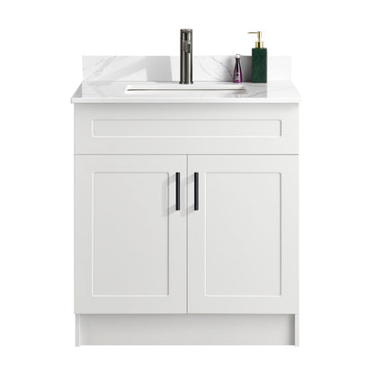 30″ Bathroom Vanity (HDF). Double Doors. Free Standing Bathroom Cabinet