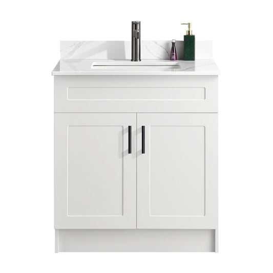 30″ Bathroom Vanity (HDF). Double Doors. Free Standing Bathroom Cabinet