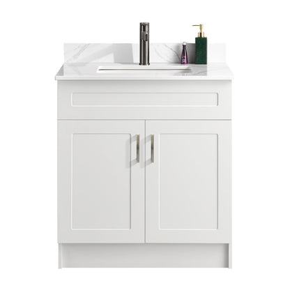 30″ Bathroom Vanity (HDF). Double Doors. Free Standing Bathroom Cabinet