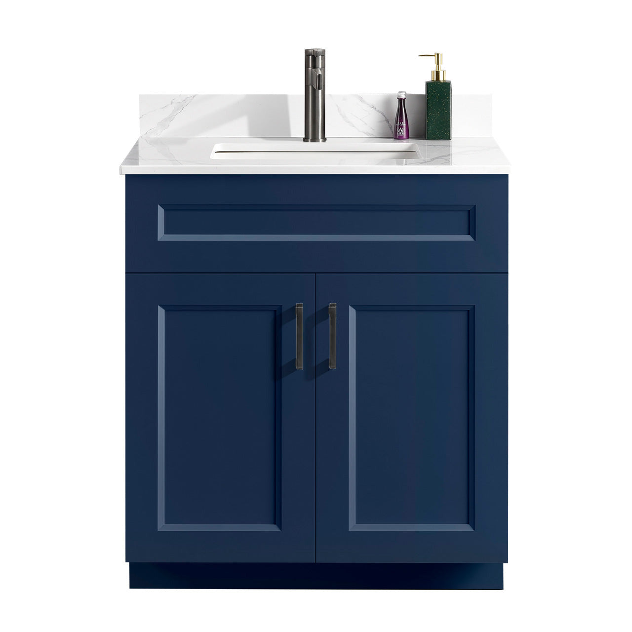 30″ Bathroom Vanity (Pinewood) Double Doors Free Standing Bathroom Cabinet