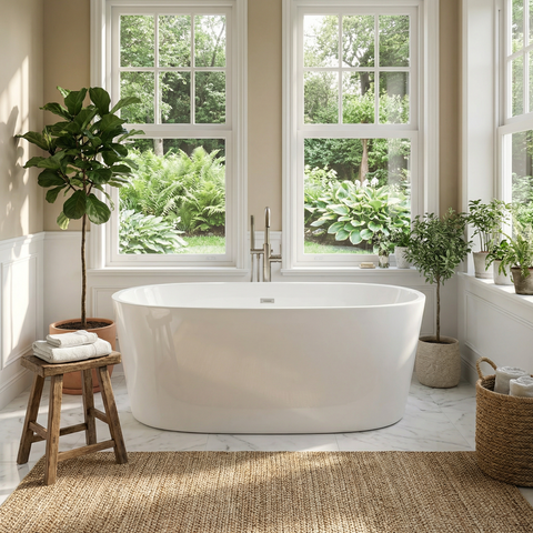 324-1500&1700 Acrylic Freestanding Bathtub