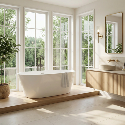 329-1500&1700 Acrylic Freestanding Bathtub