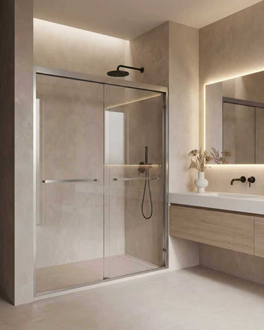 BL-603 Double Sliding Framed Shower Door (48x72, 60x72, 60x75)