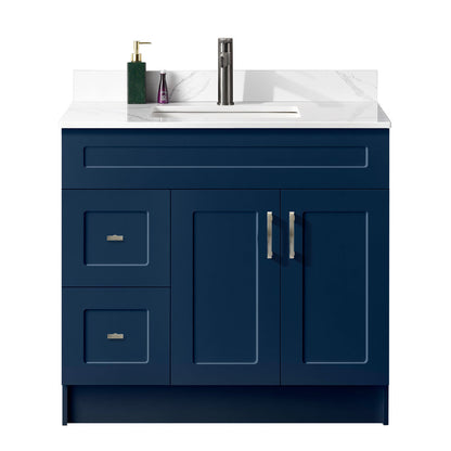 36″ Bathroom Vanity (HDF) Free Standing Bathroom Cabinet Left/Right