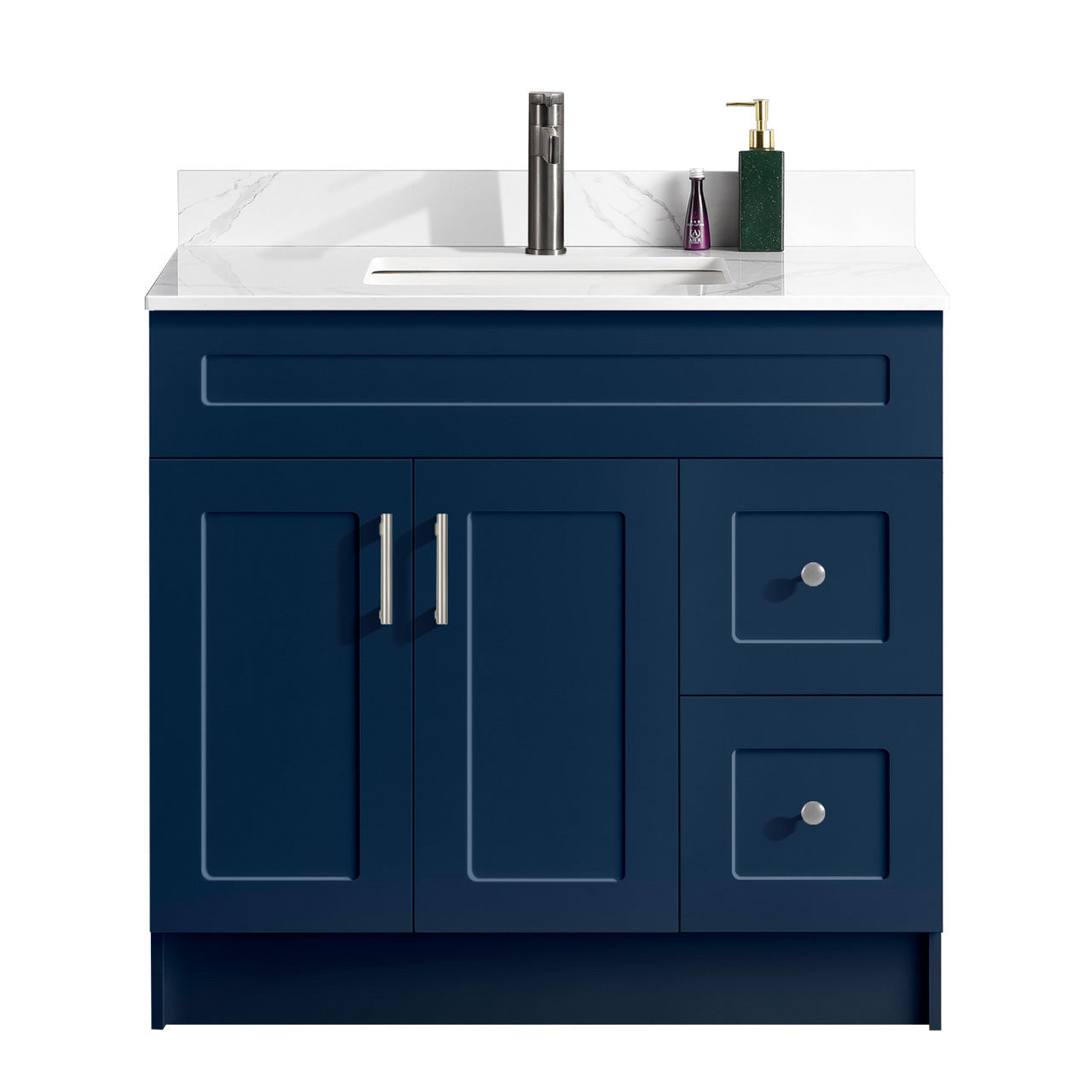 36″ Bathroom Vanity (HDF) Free Standing Bathroom Cabinet Left/Right