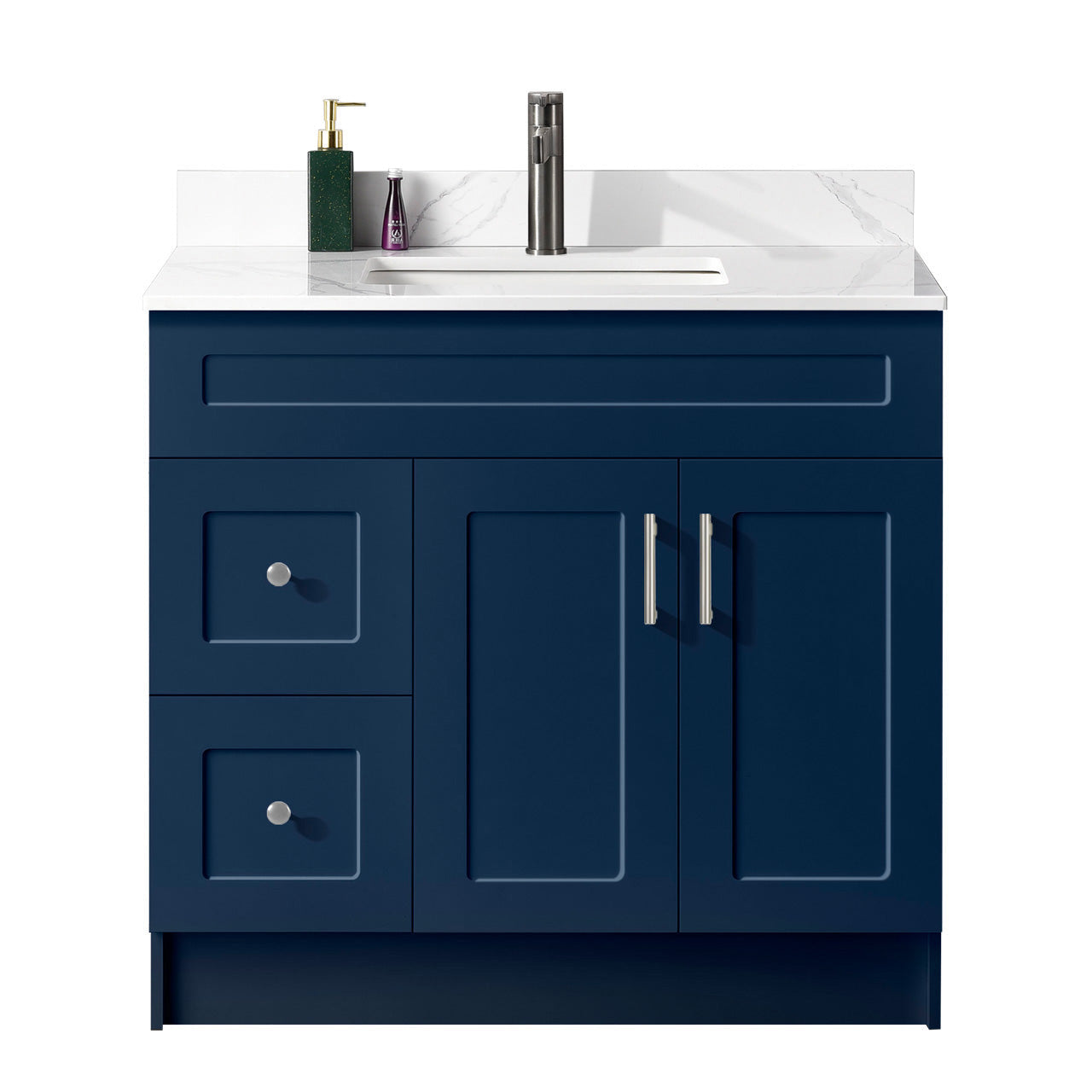 36″ Bathroom Vanity (HDF) Free Standing Bathroom Cabinet Left/Right