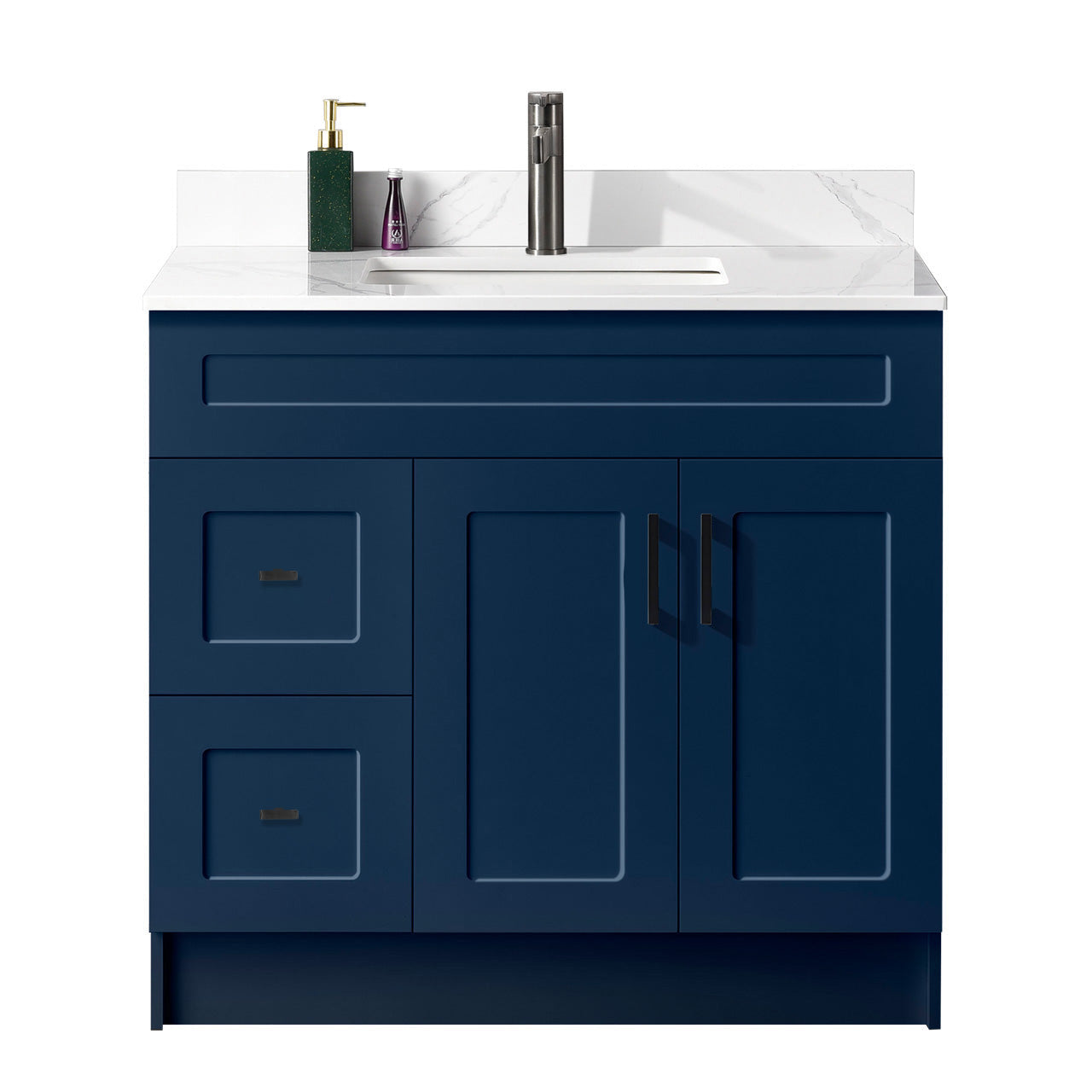 36″ Bathroom Vanity (HDF) Free Standing Bathroom Cabinet Left/Right