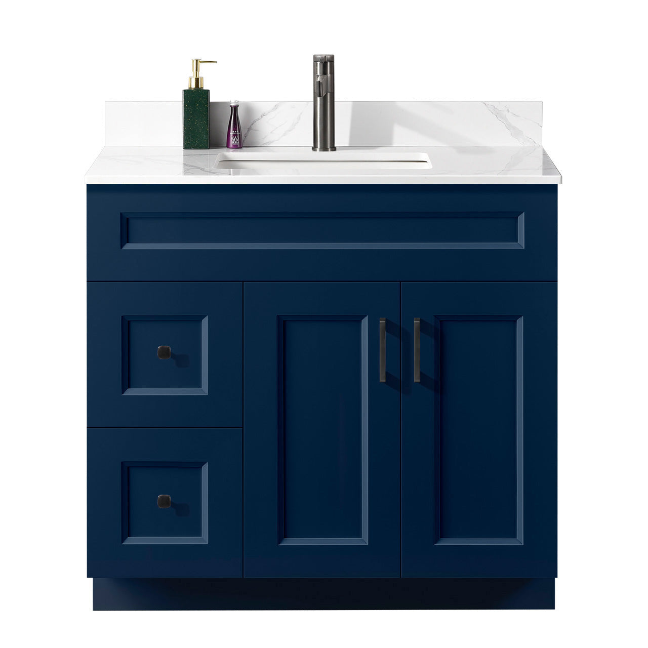 36″ Bathroom Vanity (Pinewood) Free Standing Bathroom Cabinet Left/Right