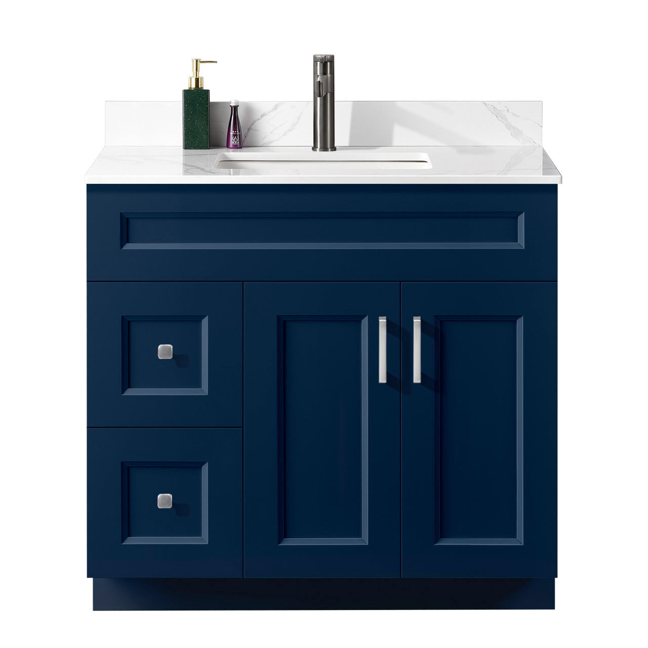 36″ Bathroom Vanity (Pinewood) Free Standing Bathroom Cabinet Left/Right