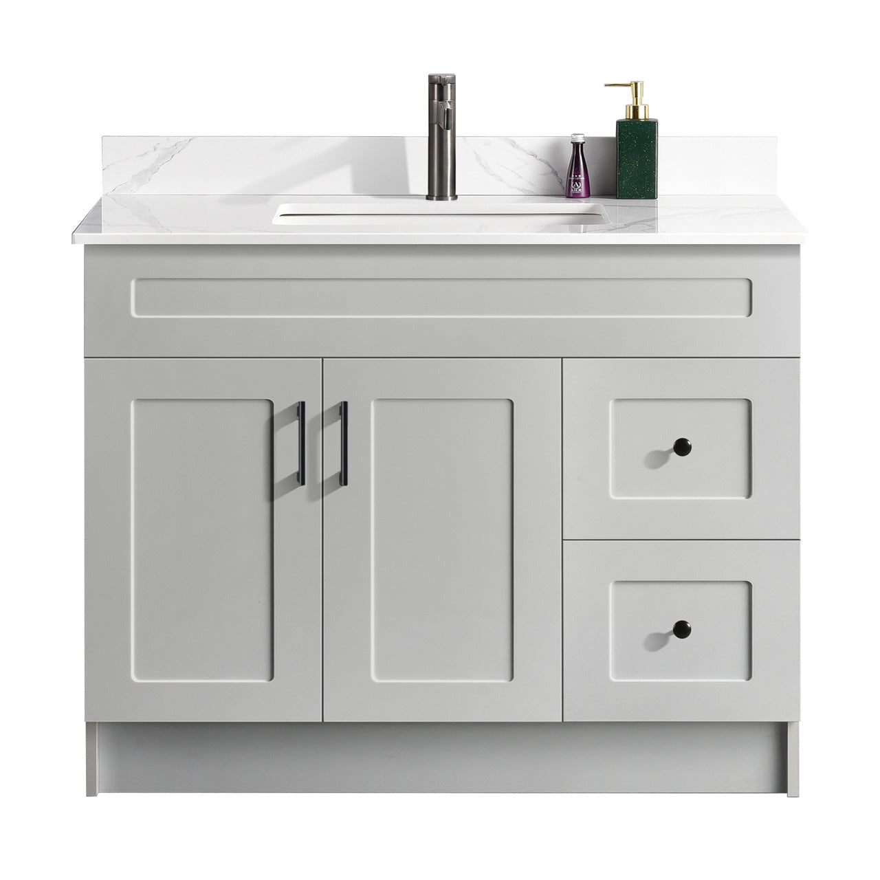 42″ Bathroom Vanity (HDF). Free Standing Bathroom Cabinet Left/Right