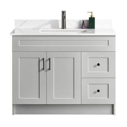 42″ Bathroom Vanity (HDF). Free Standing Bathroom Cabinet Left/Right