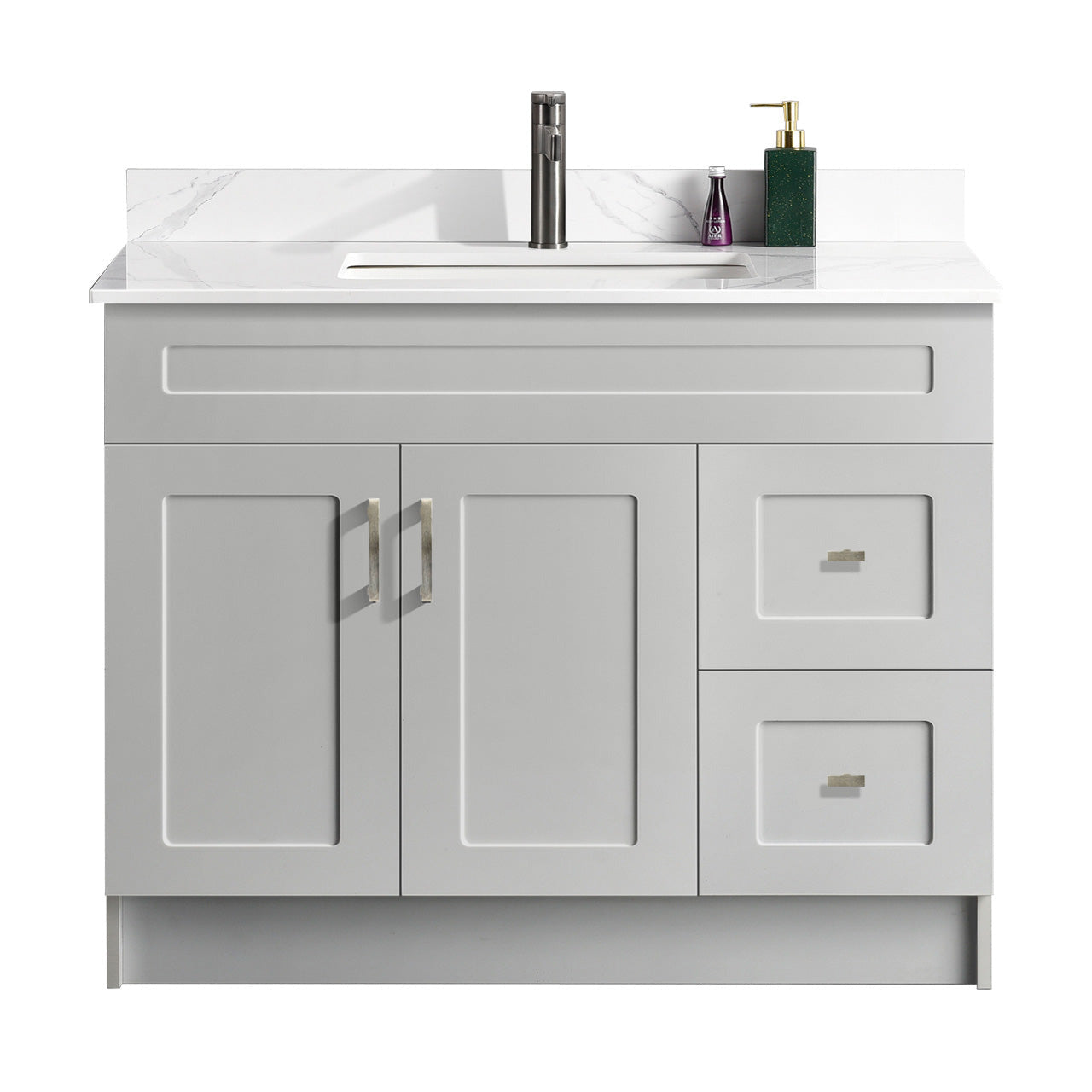 42″ Bathroom Vanity (HDF). Free Standing Bathroom Cabinet Left/Right
