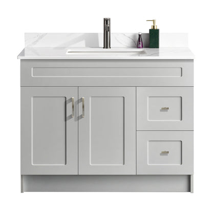 42″ Bathroom Vanity (HDF). Free Standing Bathroom Cabinet Left/Right
