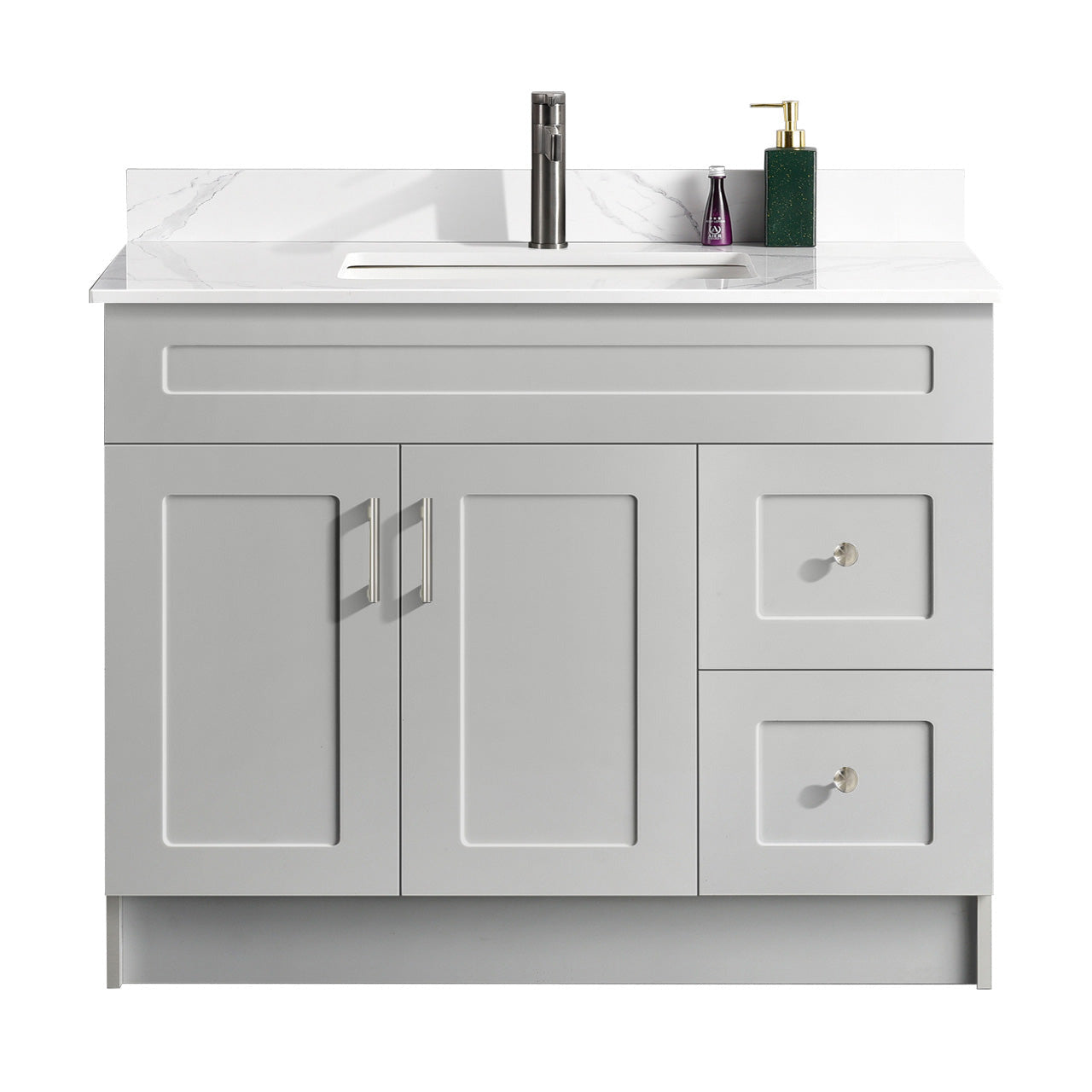 42″ Bathroom Vanity (HDF). Free Standing Bathroom Cabinet Left/Right