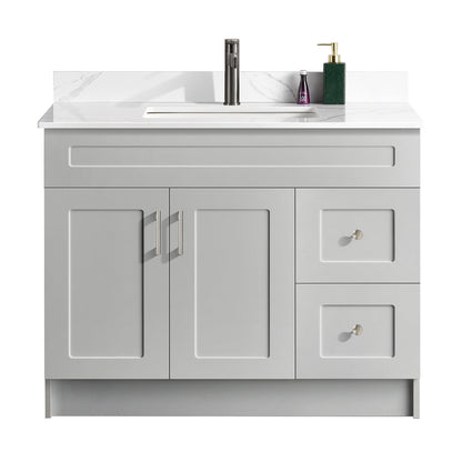 42″ Bathroom Vanity (HDF). Free Standing Bathroom Cabinet Left/Right
